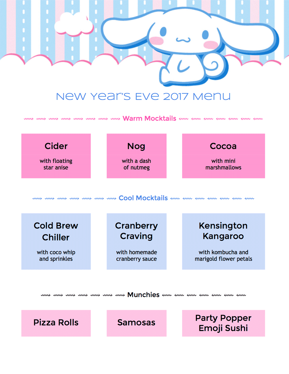 Fun Vegan Menu for New Year's Eve