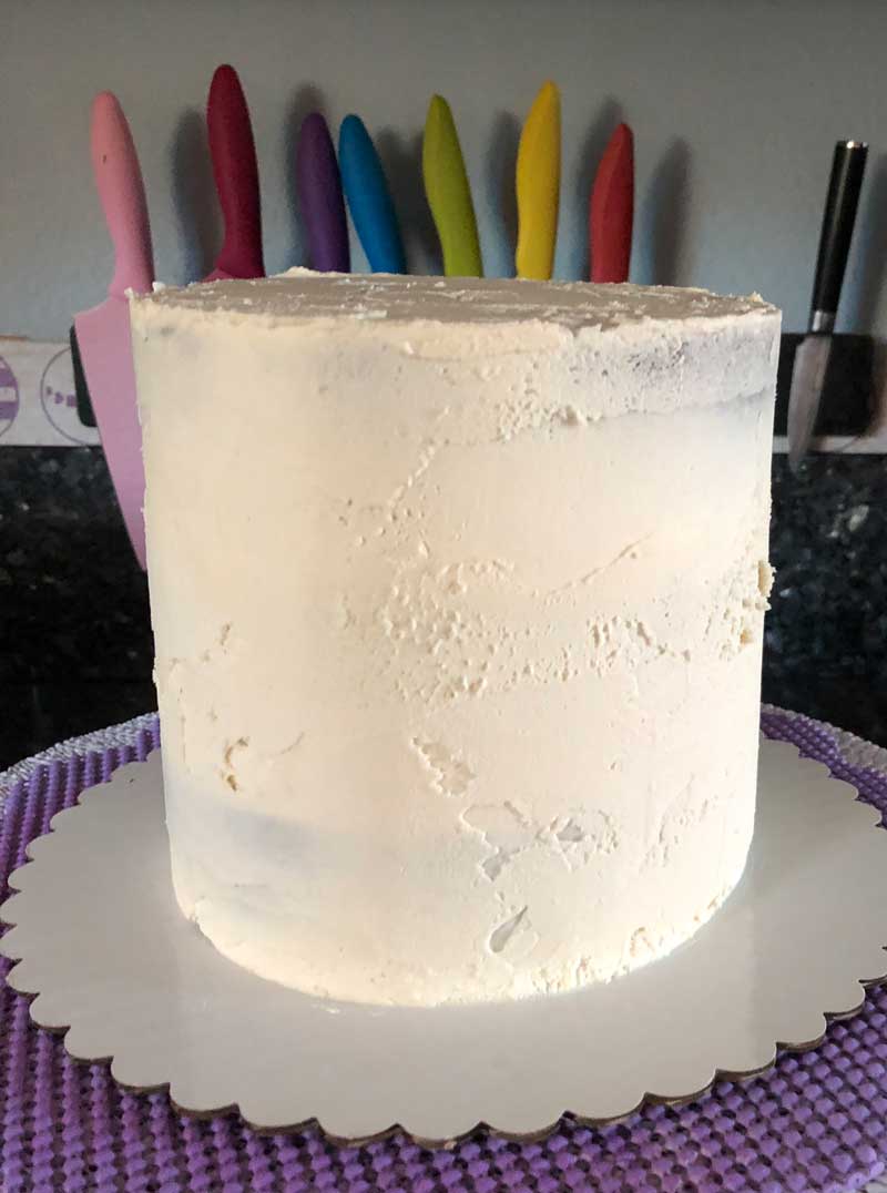 organic vegan chocolate cake with vanilla mint frosting
