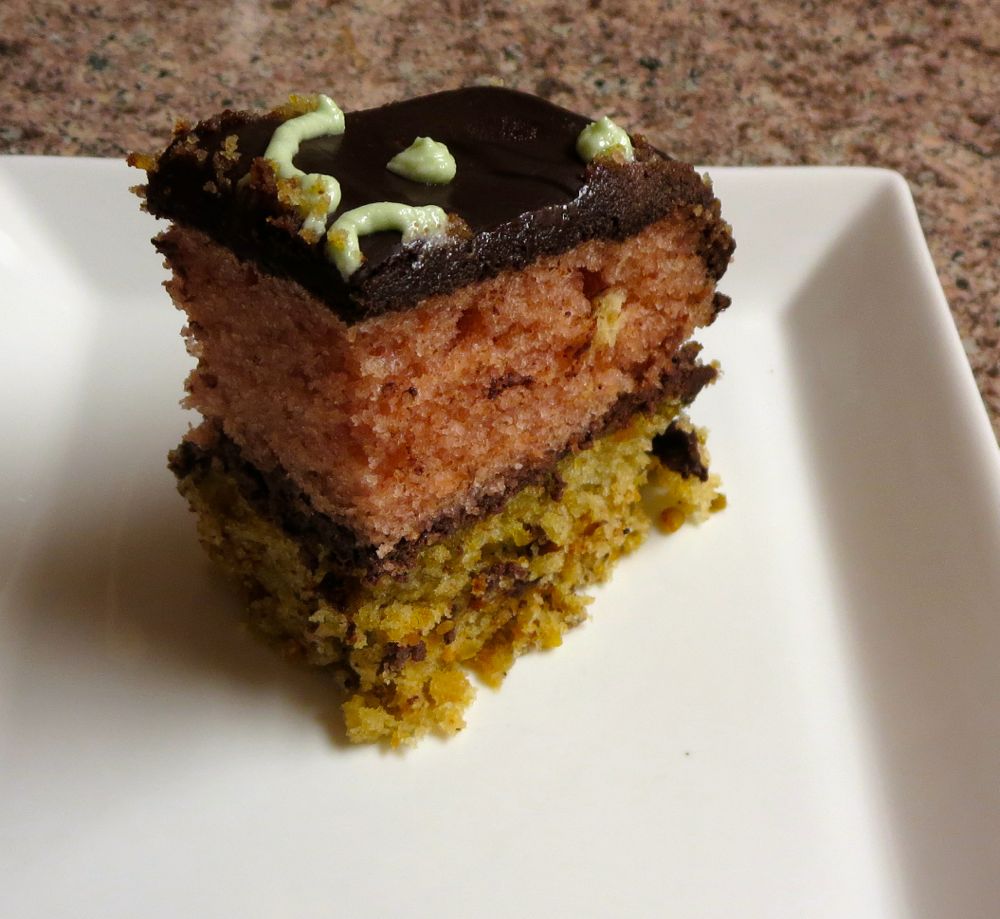 vegan pistachio rose cake