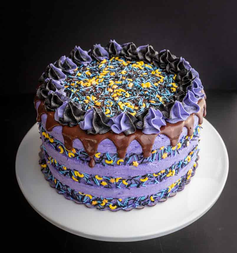 organic vegan halloween cake