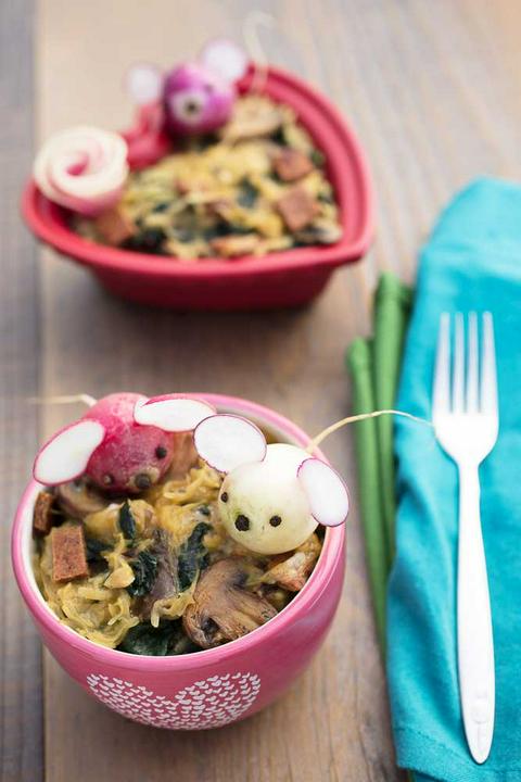 Vegan Spaghetti Squash Carbonara