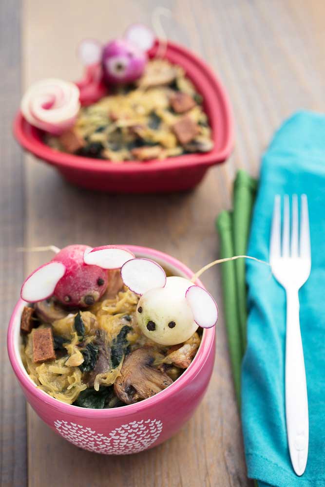 Vegan Spaghetti Squash Carbonara