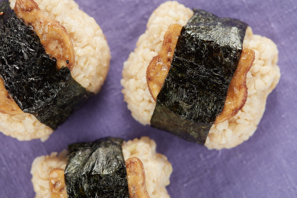vegan spam musubi