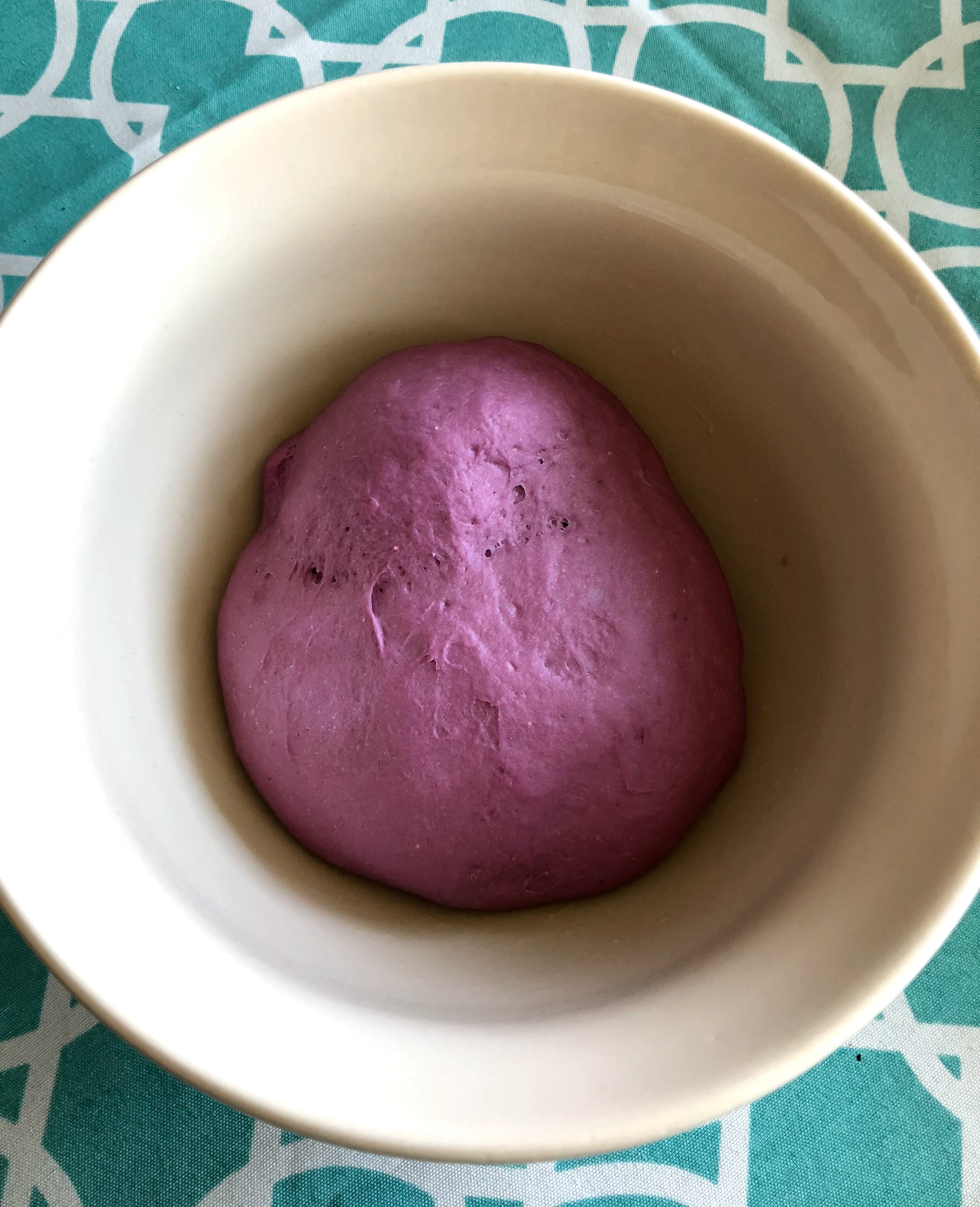 purple dough for vegan pokemon steamed buns
