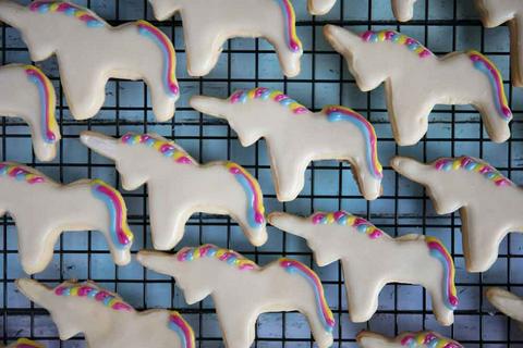 vegan unicorn cookies