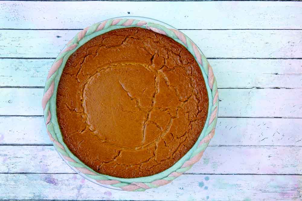 vegan unicorn pumpkin pie
